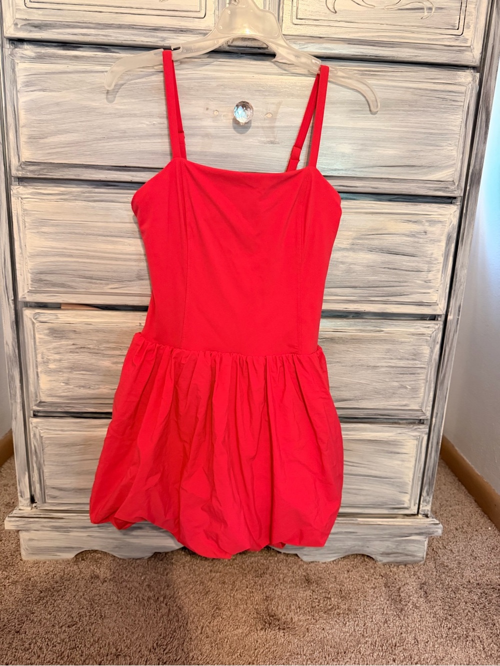 JoyLab Red Spaghetti Strap Mini Dress